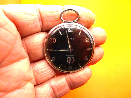Larex black dialed slim pocket - larex,