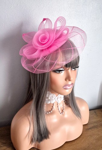 Babypink fascinator hat - ,