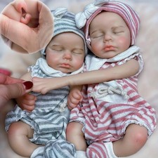33cm Open Mouth Full Body Silicone Loulou Reborn Doll, Soft Touch Girl/Boy