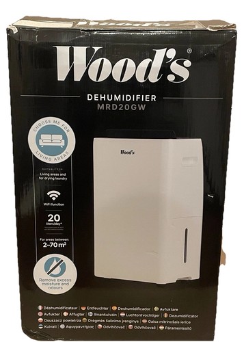 Woods 20l dehumidifier mrd20gw - woods,