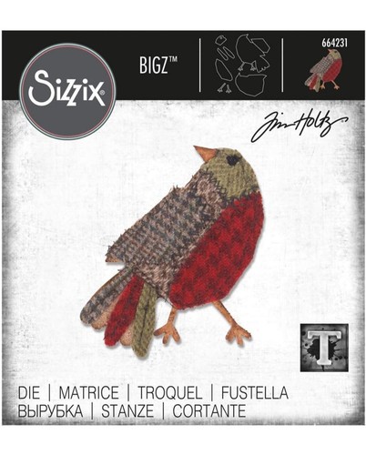 Sizzix bigz die patchwork - bigz, bird