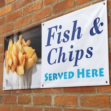 Fish and chips pvc banners - pvc,