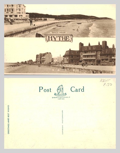 Vintage postcard hythe - postcard,