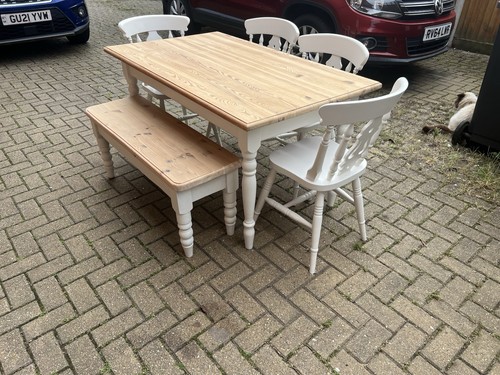 Farmhouse table chairs - farmhouse,