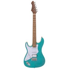 Aria 714 MK2 L/H TQBL Left Handed Electric Guitar TQBL (Turquoise Blue)