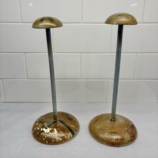 Antique Painted Wood Hat Wig