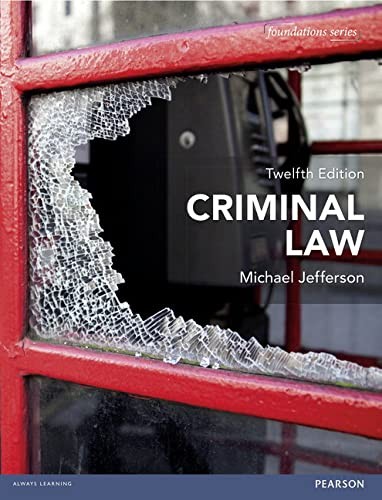 Criminal law foundation - criminal,