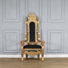Throne Chair   -  Gold Leaf