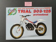 FANTIC TRIAL 303-125 BROCHURE DOUBLE SIDED SPECS TO REAR ENGLISH VNC
