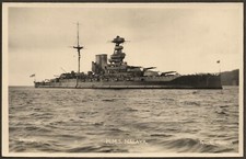 HMS MALAYA. GENUINE PC. R.N