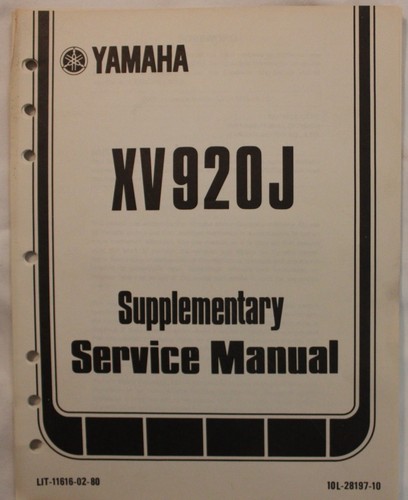 Original 1981 yamaha xv920j - m,
