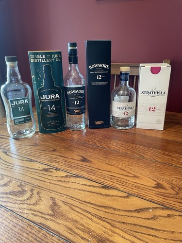 Collection empty bottles - of,