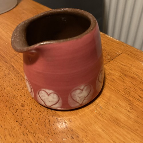Small milk cream jug red - /,