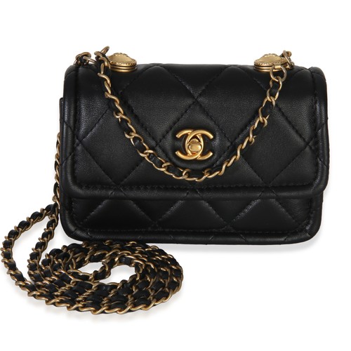 Chanel black quilted shiny - quilted,