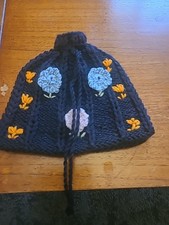 Hand Knitted Black Teapot Cosy