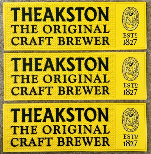 Three theakston ale - three, rubber