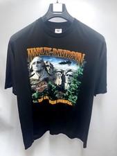 Vintage 1988 Harley Davidson Mount Rushmore Shirt The Last Great American - XXXL