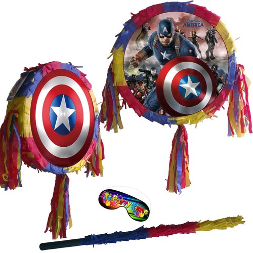 Captain america shield piñata - shield,