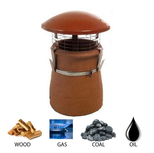 Chimney pot rain - chimney, cowl/cap
