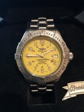 Breitling Super ocean . Yellow face . A17345