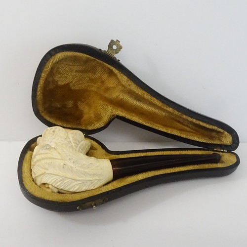 Antique hand carved - hand-carved, merschaum