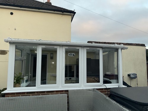 White upvc glass - white, upvc/glass