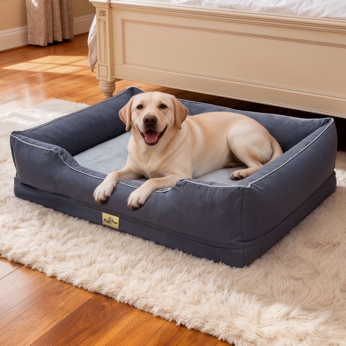 Jumbo large orthopedic dog bed - large,