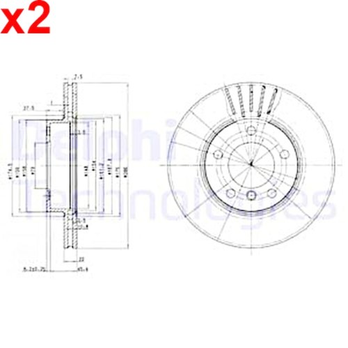 Brake disc delphi - disc,