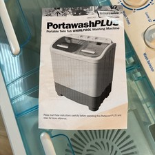 Deluxe Twin Tub Washing Machine Spin Dryer for Caravan, Motorhome.