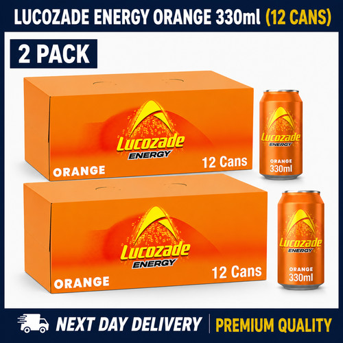 Lucozade energy drink - energy, orange