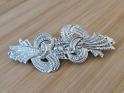 Vtg faux marcasite silver - faux,