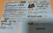 A4 Sized Collection Of Sentiment Dies  4.     Under 50p A Sentiment