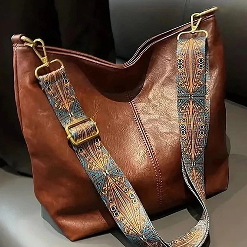 Wide geometric strap shoulder - wide,