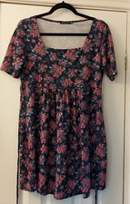 Ellie Louise blue and pink floral tunic top - size M/L - new without tags