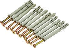 Hammer Nylon Frame Fixings Packs Masonry Wall Brick Plugs Screws Packs All Sizes