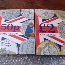 two albums 50P Coin Album x1