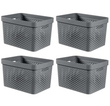 4 x Curver Large Plastic