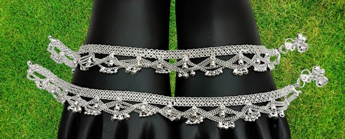 Anklet silver plated ankle - silver,