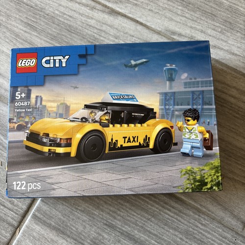 Lego city 60487 yellow taxi - city,