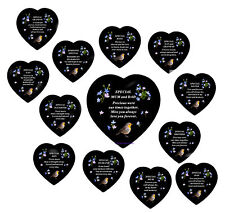 Grave Memorial Heart Ornament Crem Graveside Forget-Me-Not Loving Memory Tribute