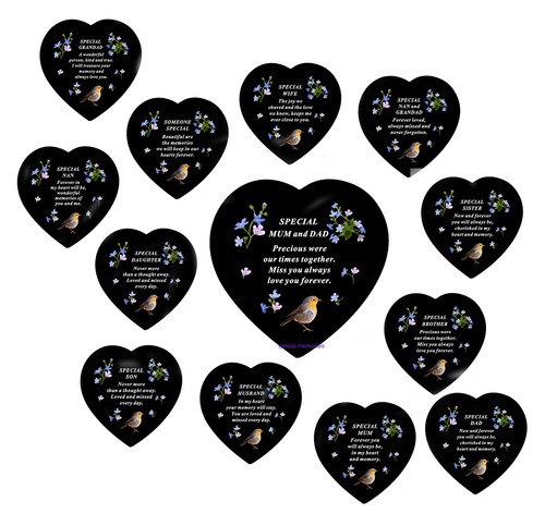 Grave memorial heart - grave, ornament