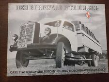 Original Borgward 3to. Diesel Truck Brochure Sales Brochure