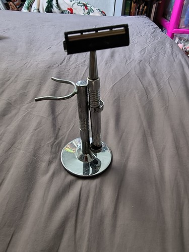 Safety razor and brush - and,