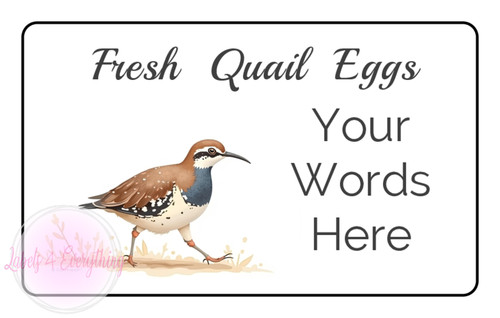 Personalised quail egg - egg, box