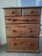 Solid Pine Chest of 5 Drawers