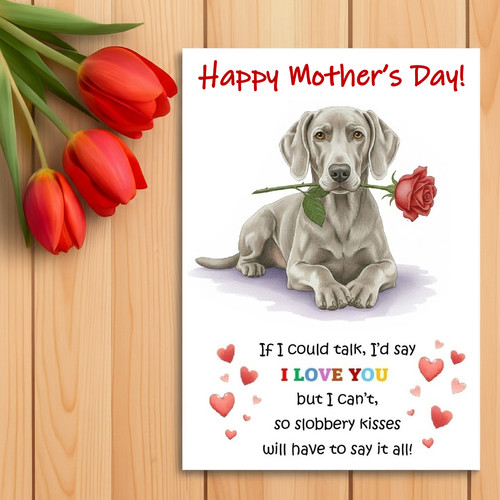 Weimaraner dog mother day - dog,