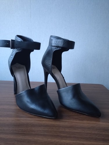Women leather faith black - leather,