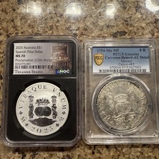 1754 MO MF Mexico 8 Reales NGC