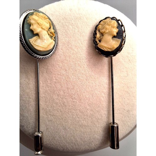 Vintage cameo stick - , set