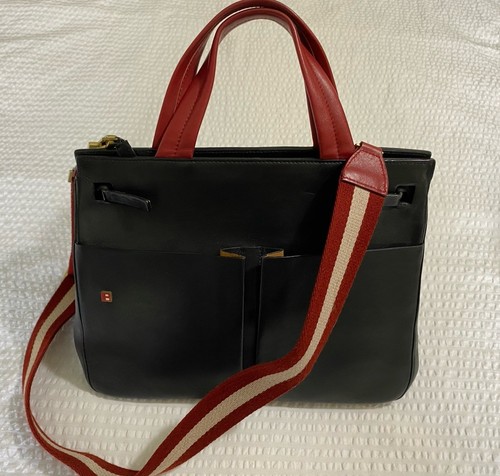 Bally black leather large - bally,